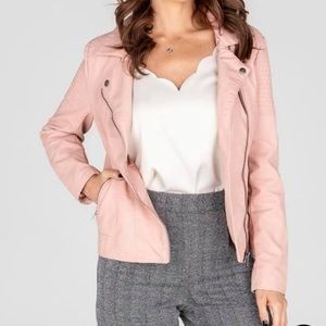 Silver icing blush bombshell jacket